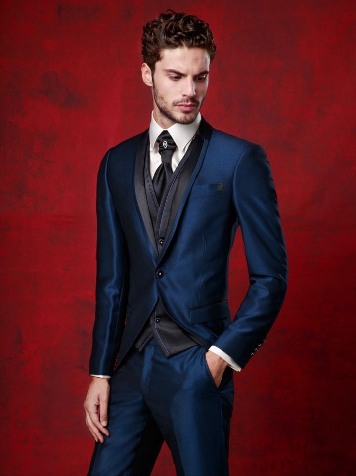 sort plaintiff Converge 45 trajes de novio azules: el color de los diseñadores - bodas.com.mx
