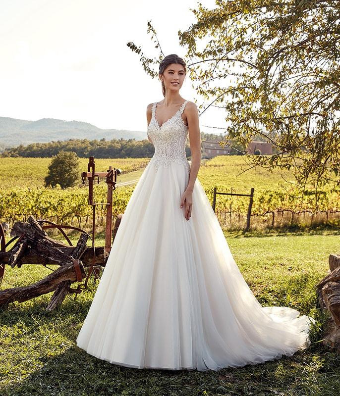 80 vestidos de novia con tirantes: aprende a elegirlos - bodas.com.mx