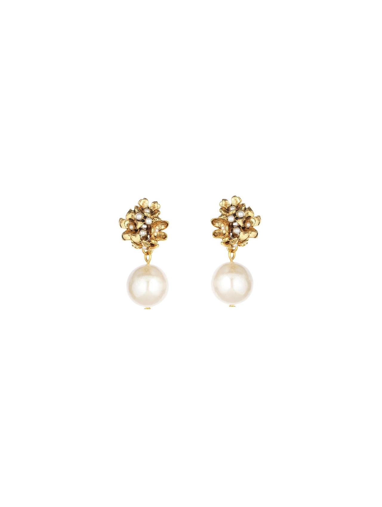 aretes con perlas