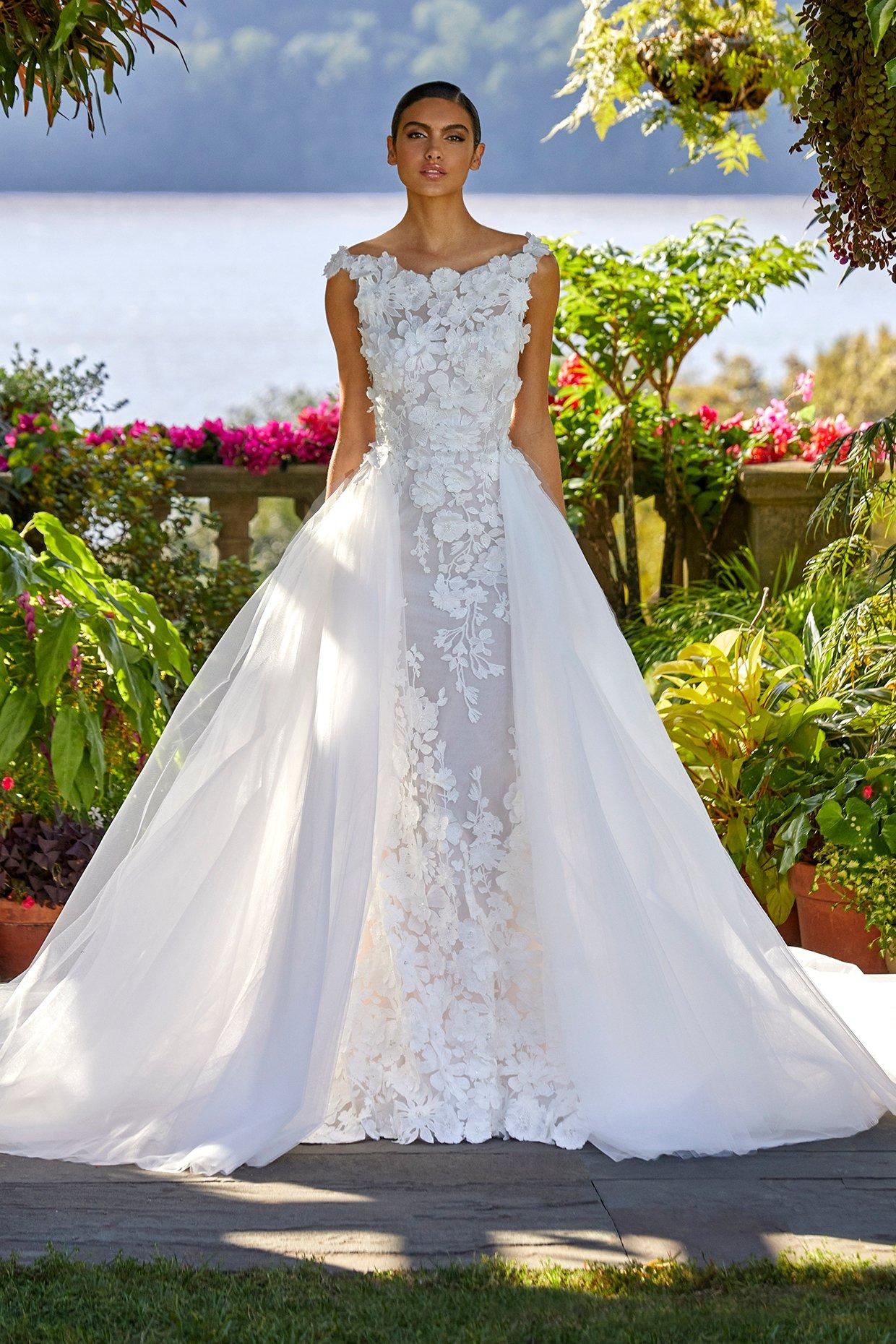 8 tipos de cauda para el vestido de novia, ¡conócelas! - bodas.com.mx