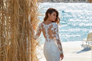 vestidos de novia corte sirena con cola