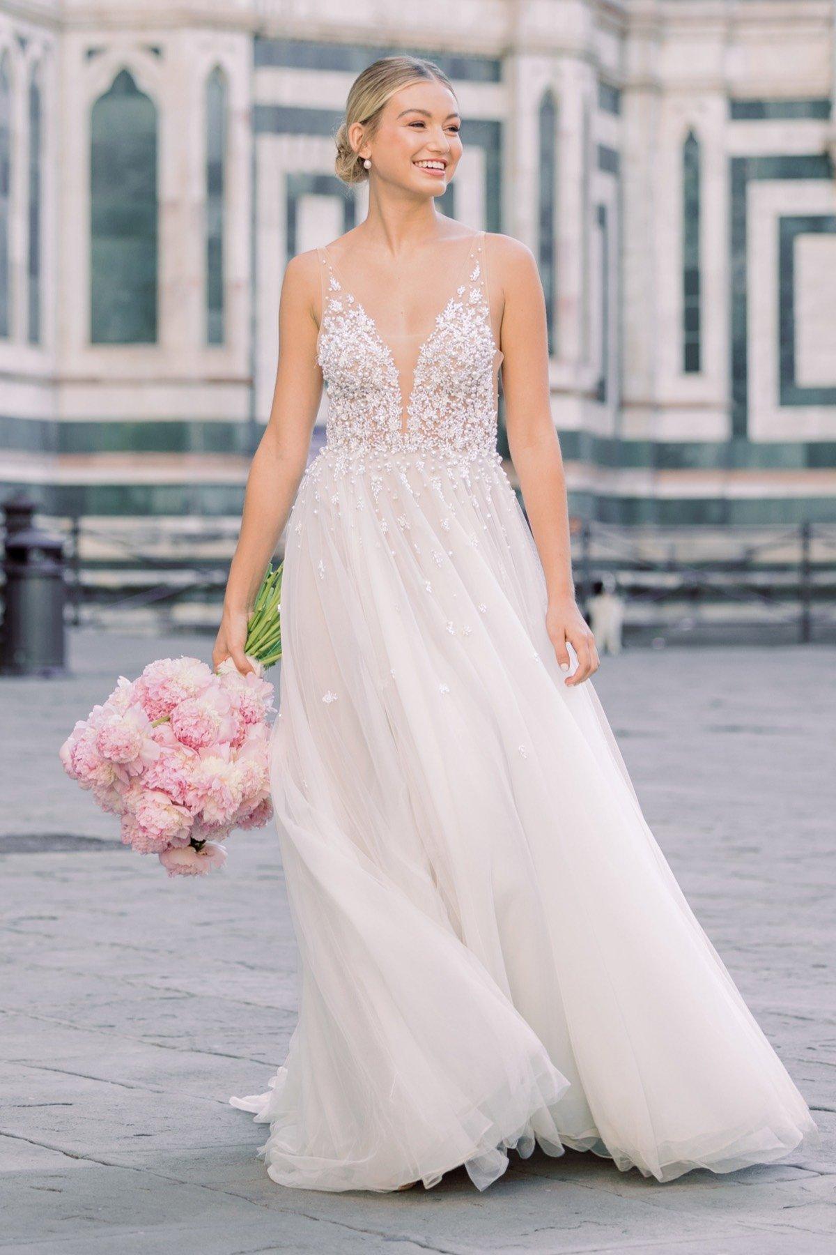 vestidos para boda civil en la playa