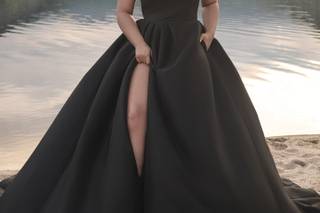 vestido negro para novia