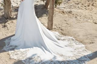 vestidos de novia corte sirena con cola