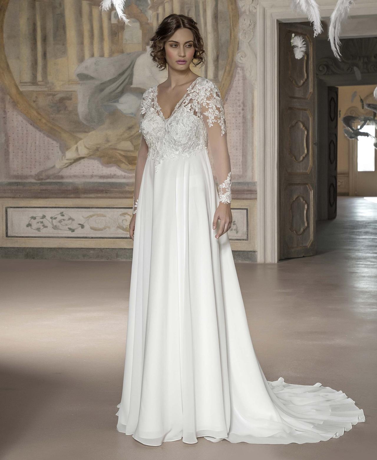 vestido de novia corte imperio