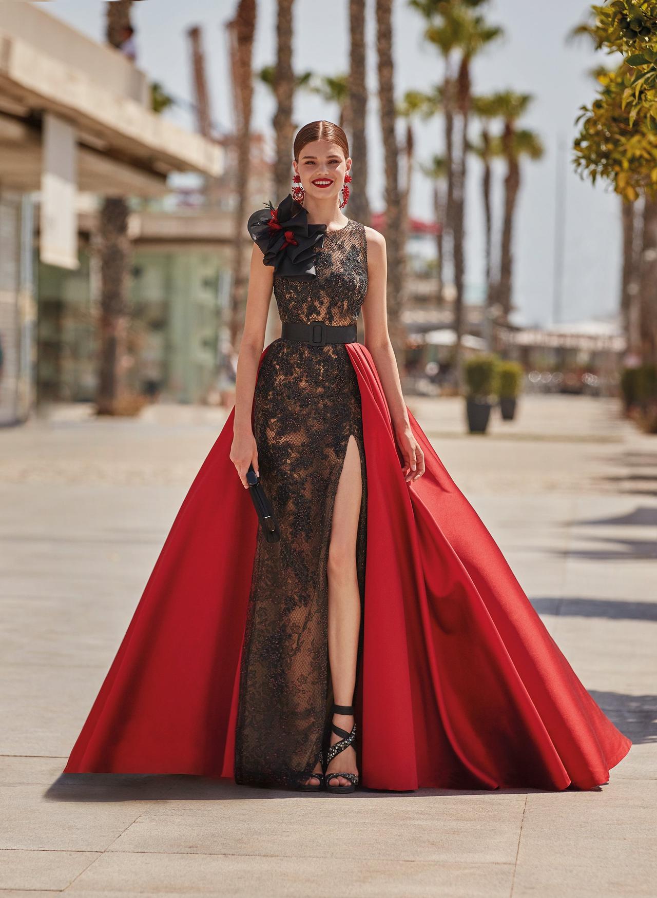 en un día festivo Frontera Consistente Vestidos de fiesta rojos: 35 diseños que te hipnotizarán - bodas.com.mx