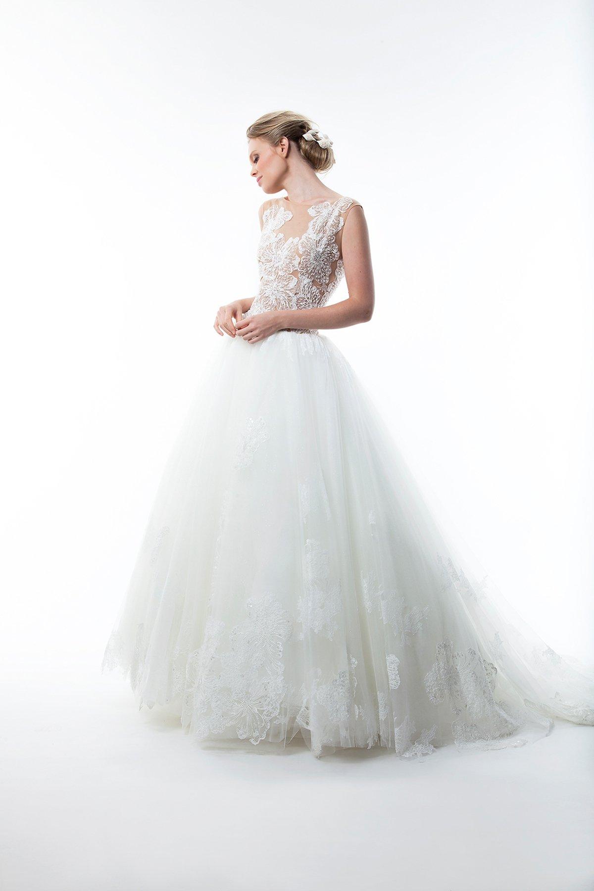 vestido novia princesa tul boda