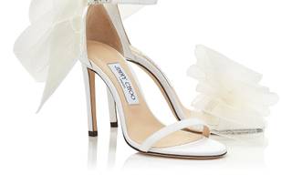 sandalias blancas para novia