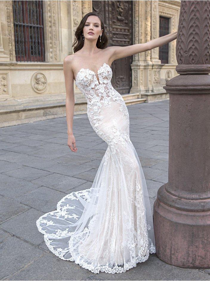 vestidos de novia corte sirena con encaje