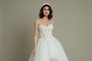 vestida de novia corset princesa