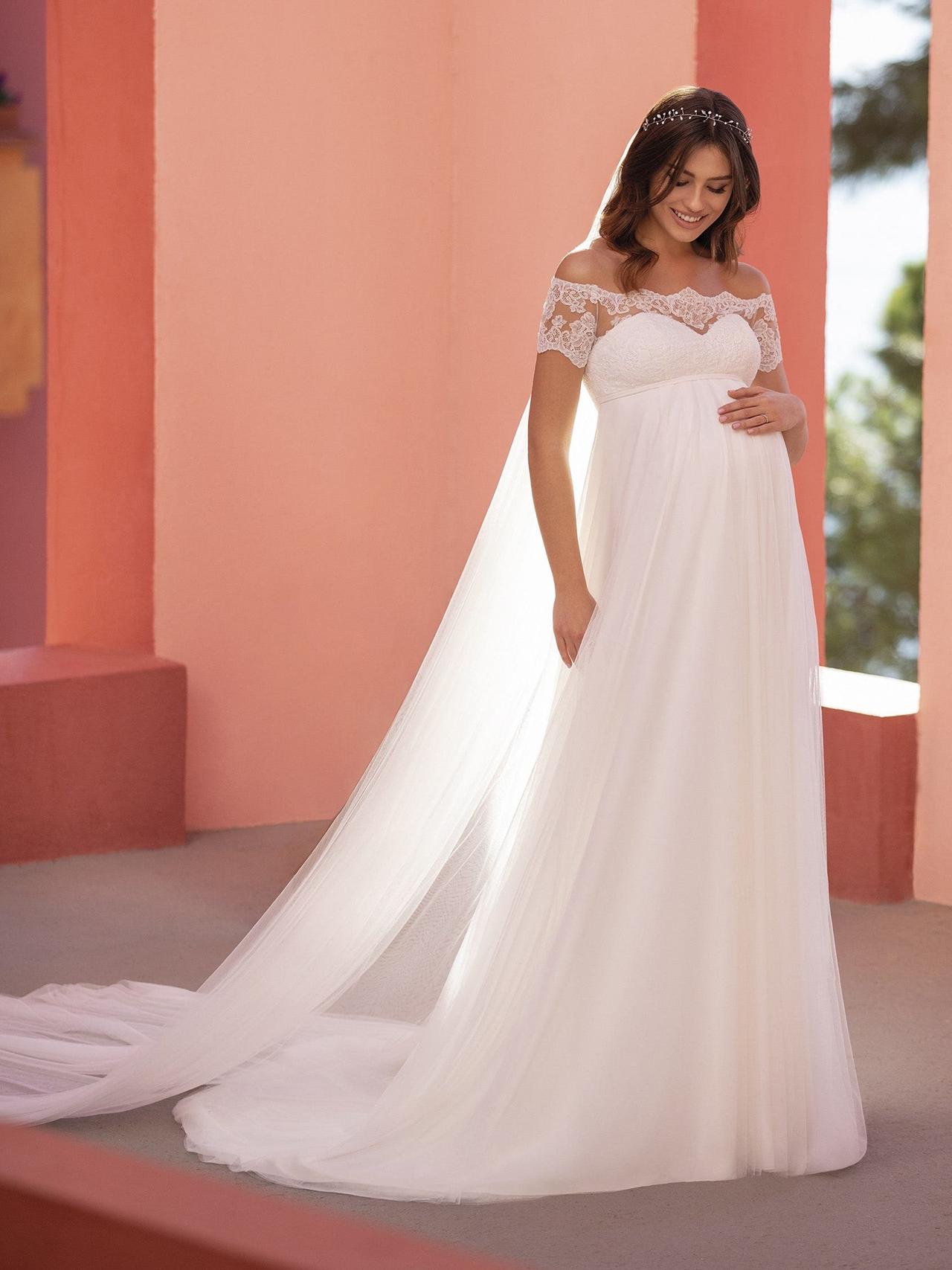 Vestidos de novia para embarazadas: lo que debes buscar - bodas.com.mx