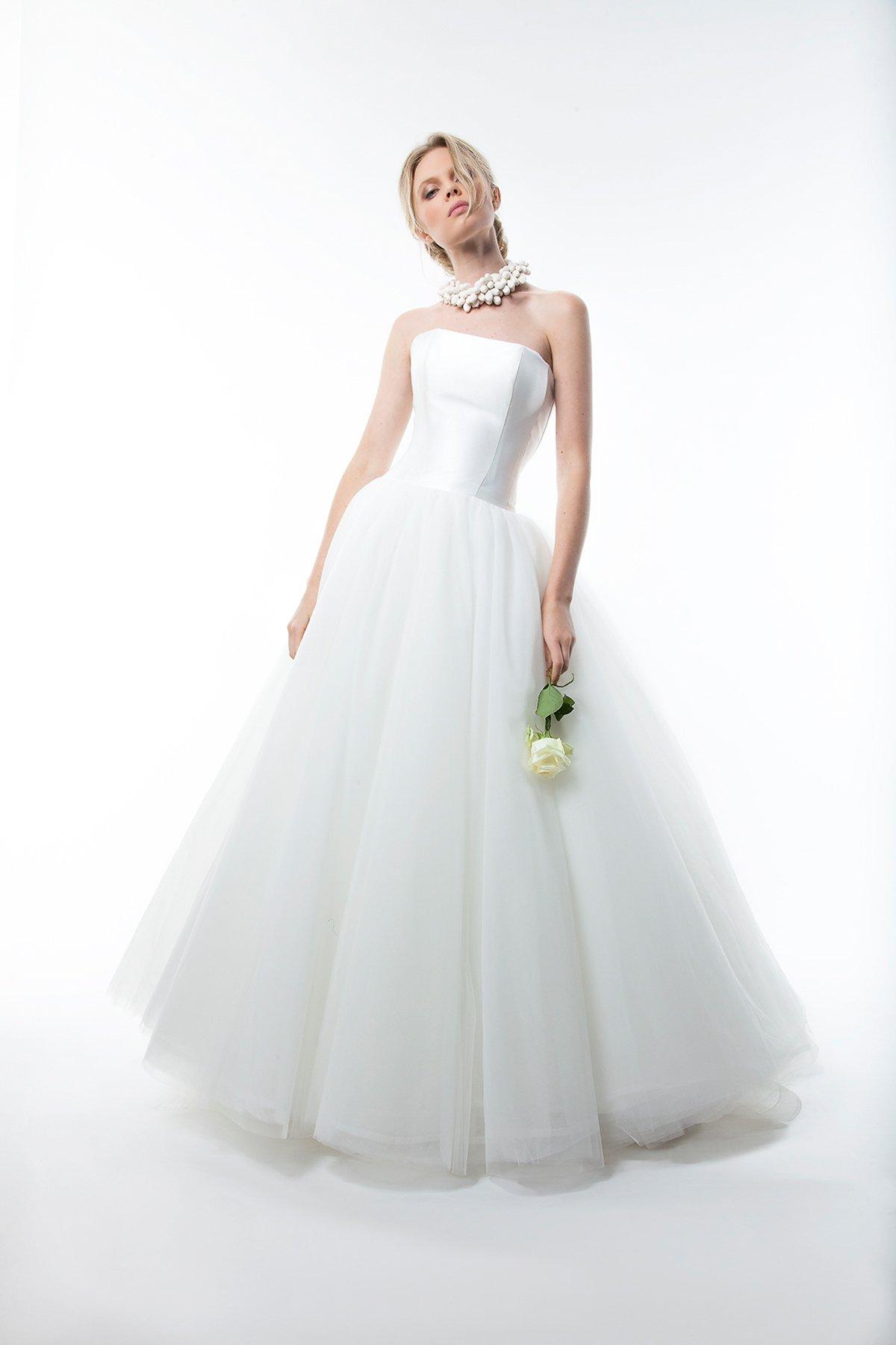 vestido novia strapless boda