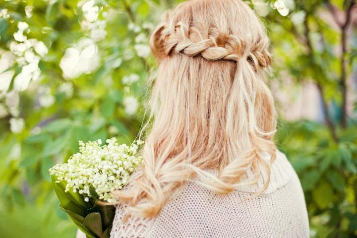 Peinados con trenzas de corona