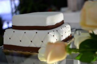 pastel de boda de chocolate