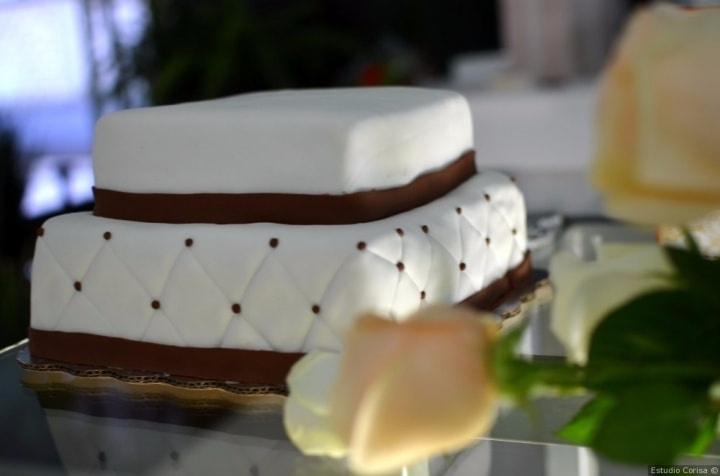 pastel de boda de chocolate