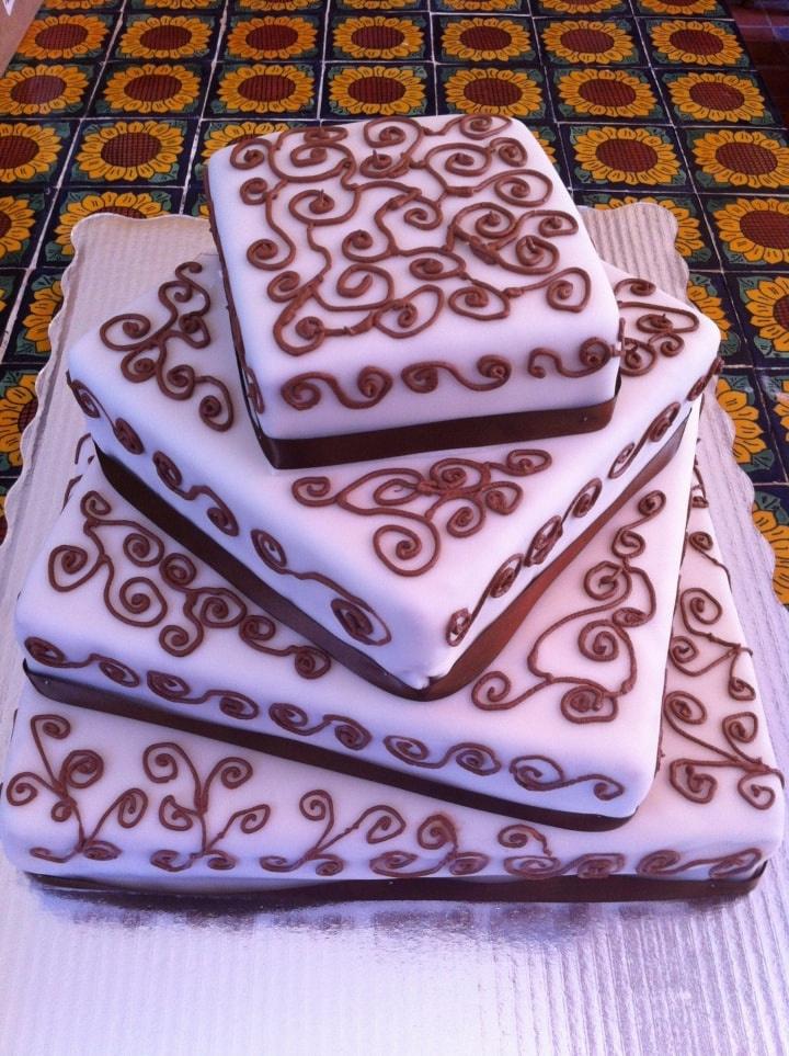 pasteles de boda de chocolate