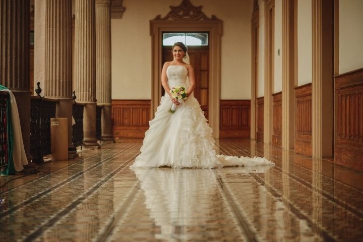 Vestidos para novias con poca cintura