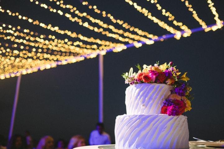 pasteles de boda flores exóticas