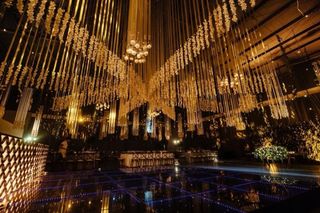 decoración con luces para boda