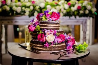 pastel de boda de chocolate