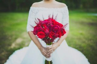 amos de novia naturales rojos