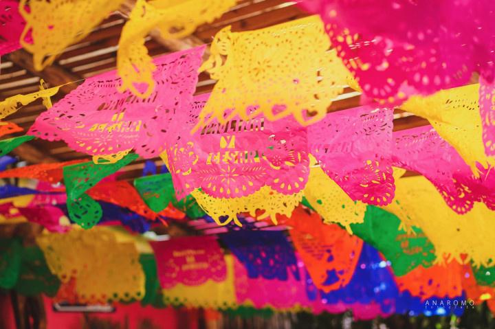 papel picado para boda