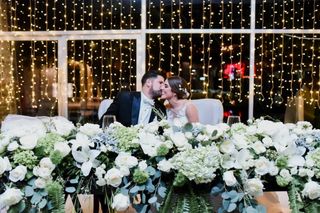 decoración con luces para boda