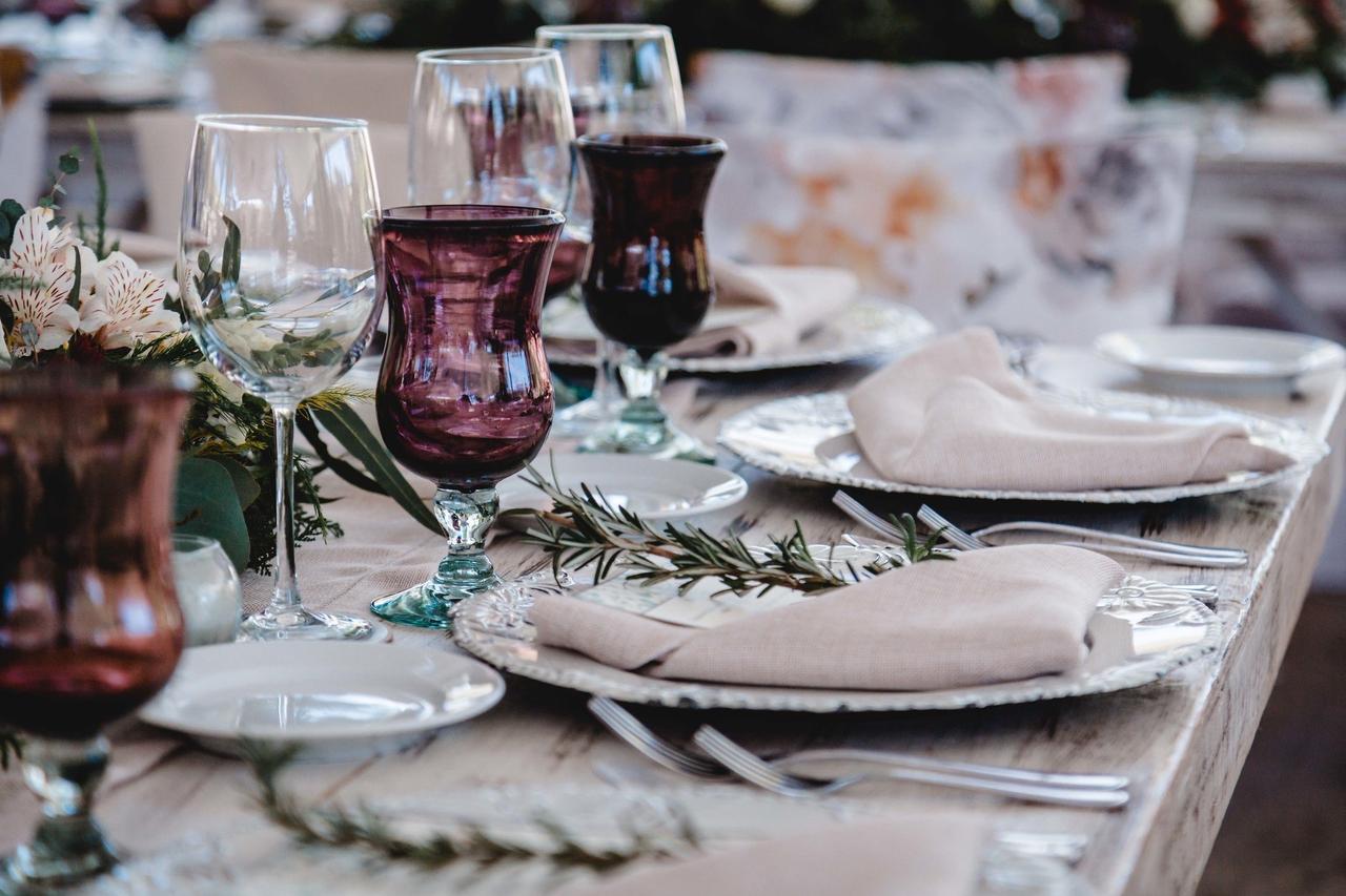 decoración de boda navideña