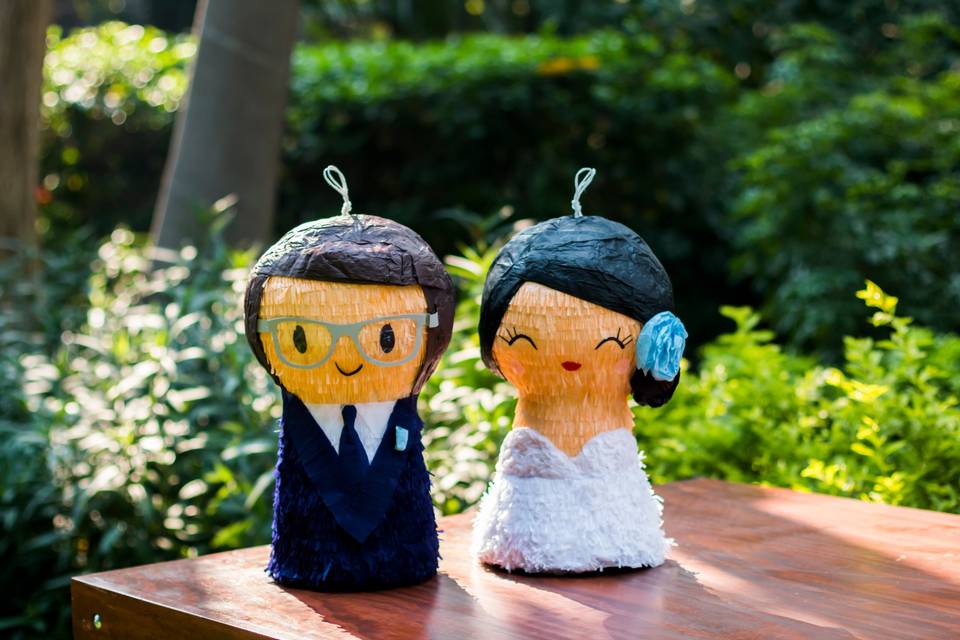 Piñatas, la clásica novedad para animar las bodas