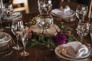 arreglos de mesa para boda navideños