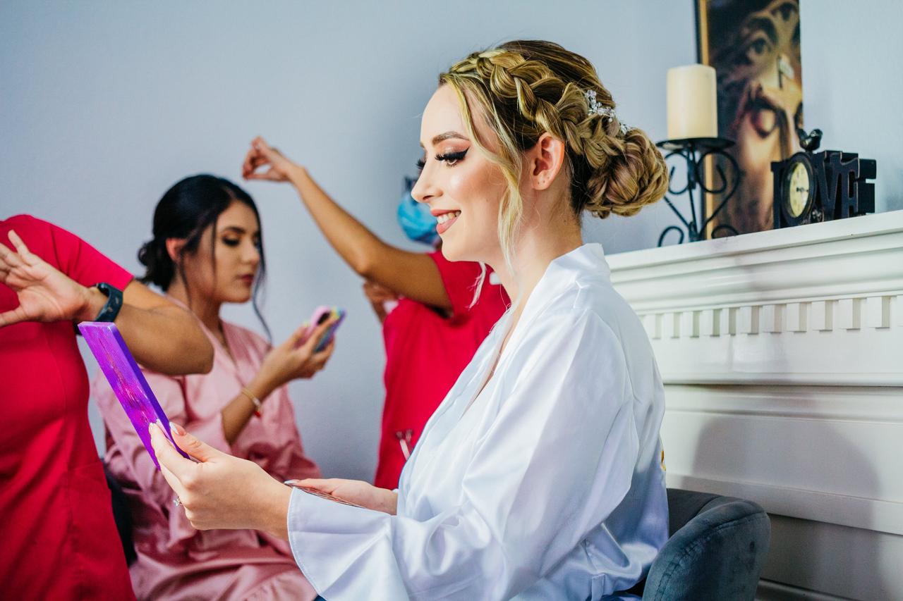 peinado con trenzas para novia