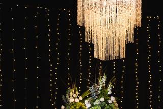 decoración con luces para boda