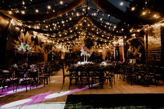 decoración con luces para boda