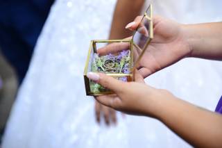 caja de cristal para anillos de boda