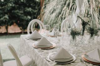 decoración de boda navideña