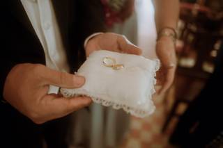 cojín para anillos de boda