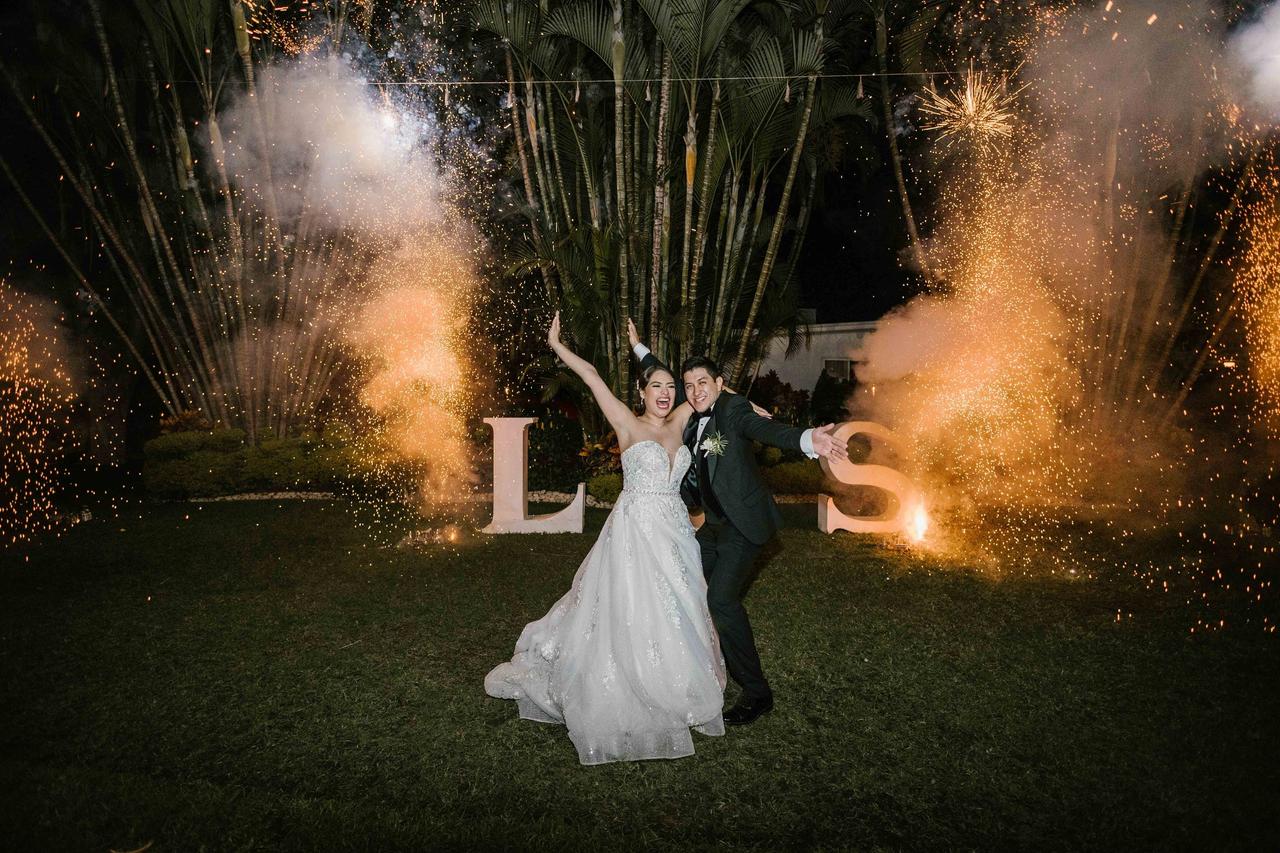 fuegos artificiales para boda