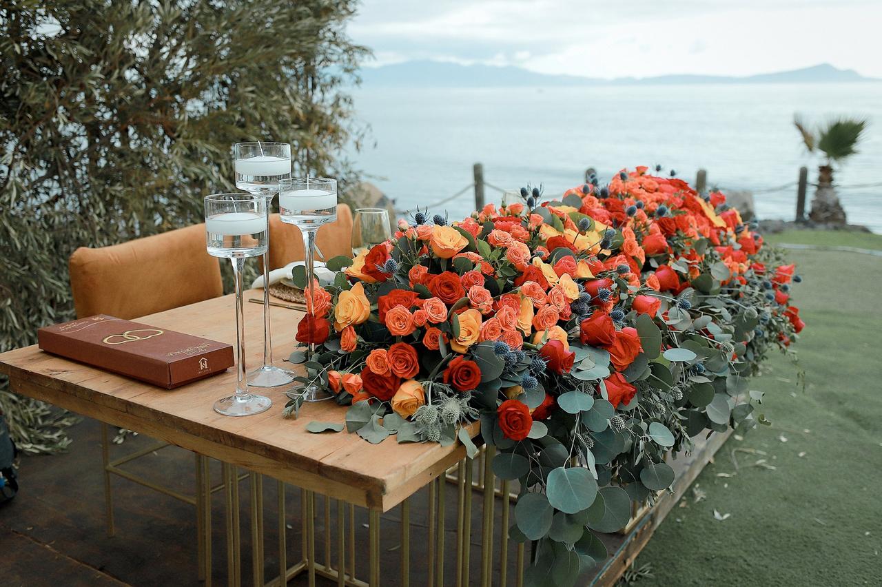 rosas para decoración de boda