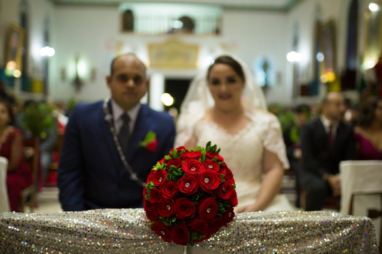 ramos de novia rojos vintage