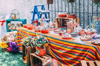 mesa de dulces mexicanos