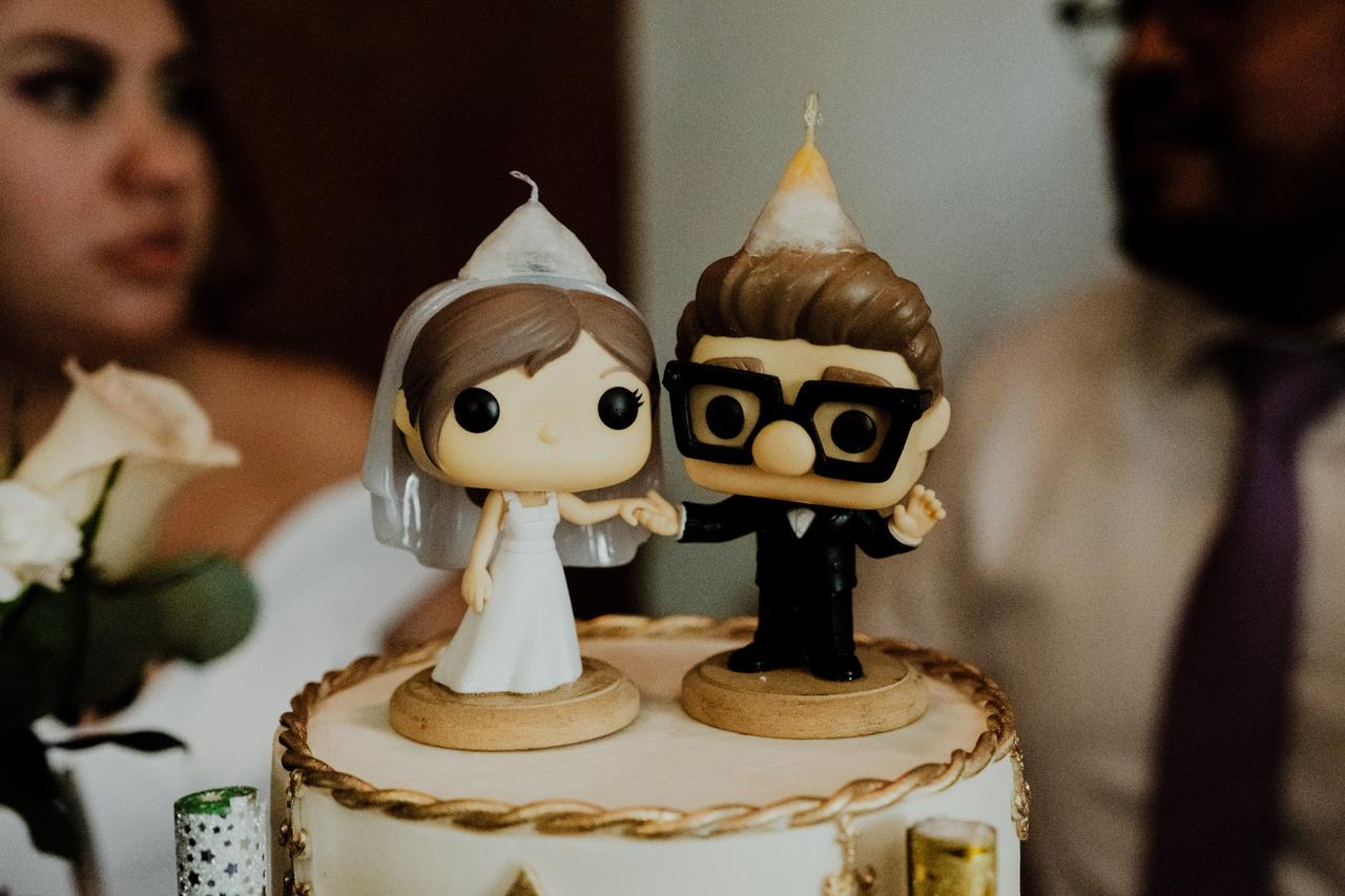Muñecos para el pastel de boda 