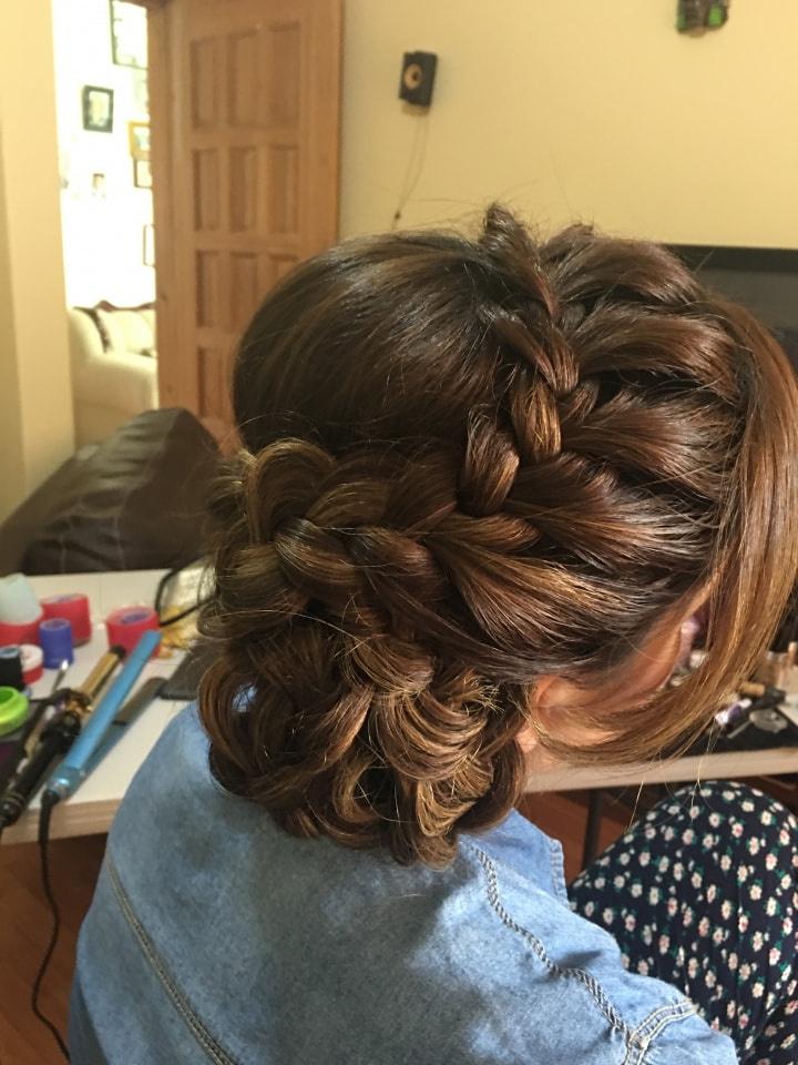 peinado de novia con trenzas