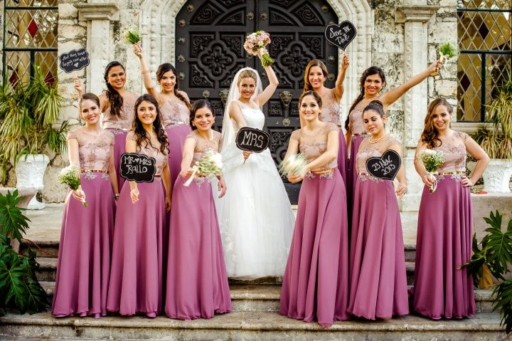 lanzador Asistente Celebridad Dresscode para damas de honor - bodas.com.mx
