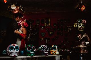 boda temática día de muertos