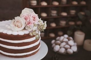 pastel de boda de chocolate