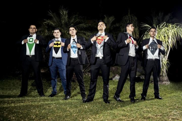 boda con temática de superhéroes