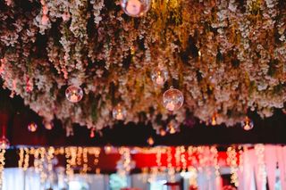 decoración con luces para boda