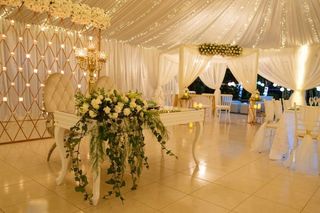 decoración con luces para boda