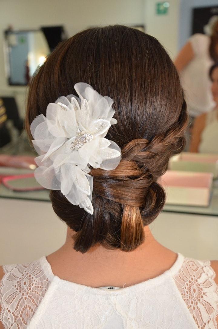 peinado con trenzas para novia