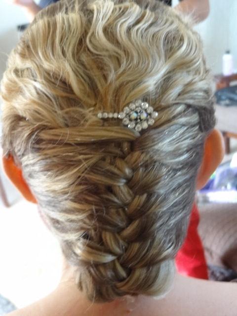 peinado de novia con trenzas